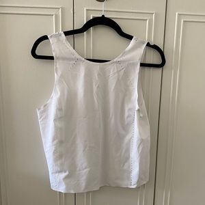 White Athleta workout tank top, worn twice